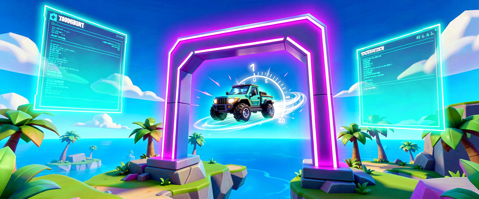 Racing in UEFN: Build the Track-and-Lap Classic