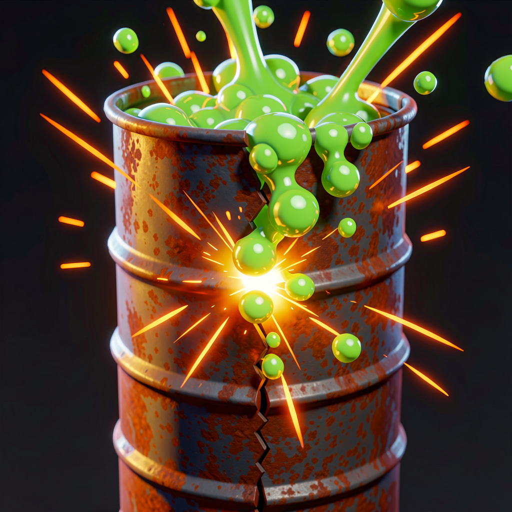 The Bubbling Barrel: Make Your Explosives Warning!