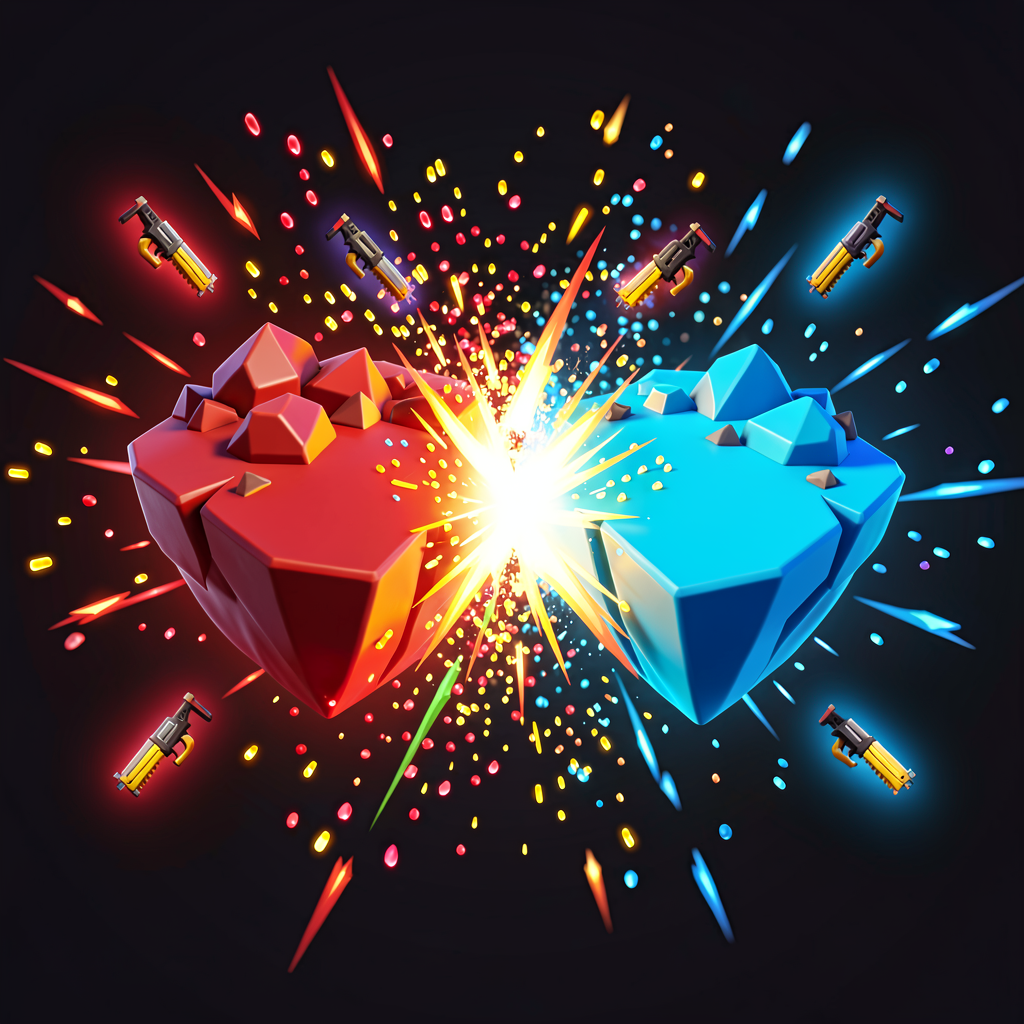 Red vs Blue in UEFN: Endless Team Warfare