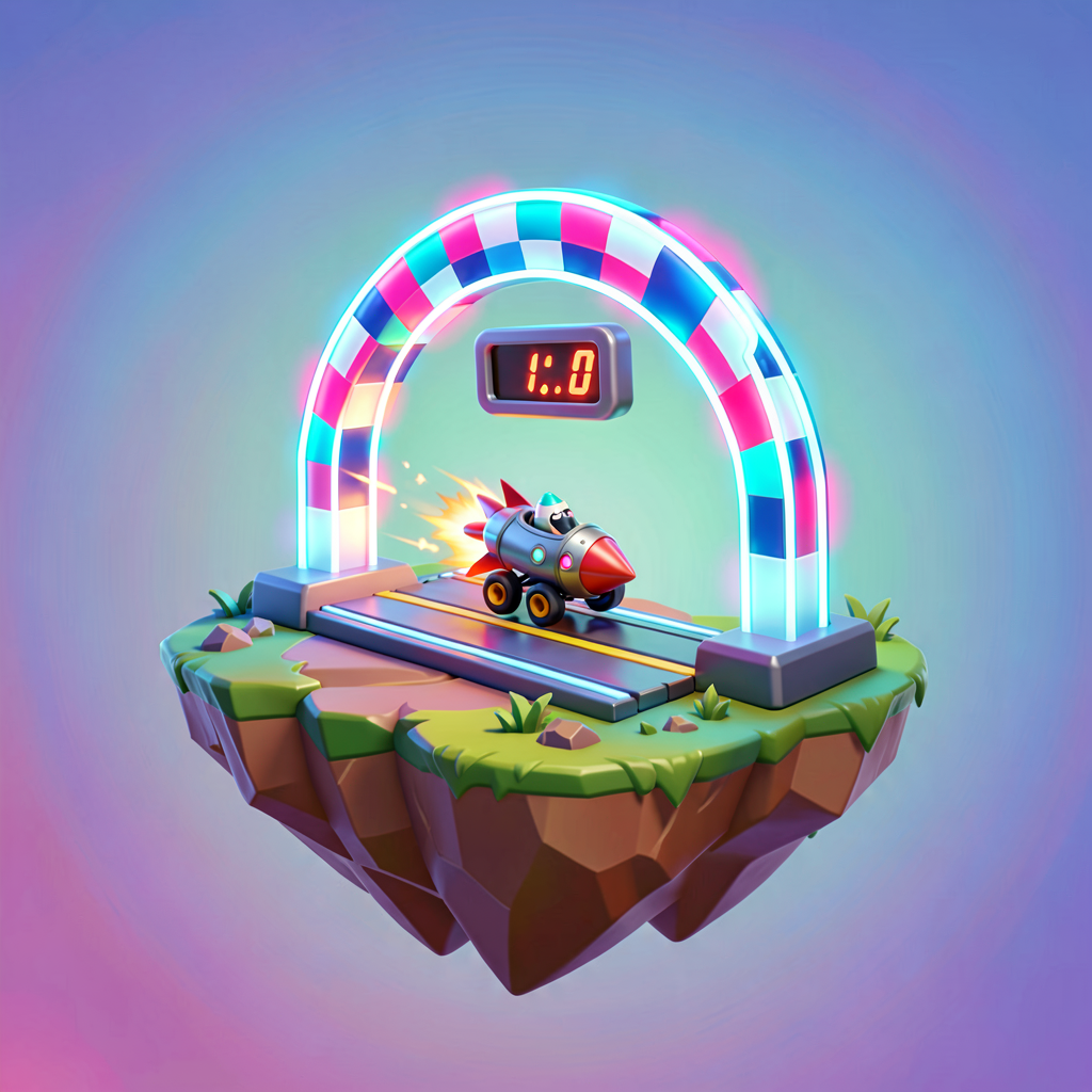 How to Build a Rocket Racing Speed Run (Without Writing a Line of Code)