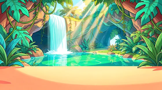 Jungle Waterfall Pool